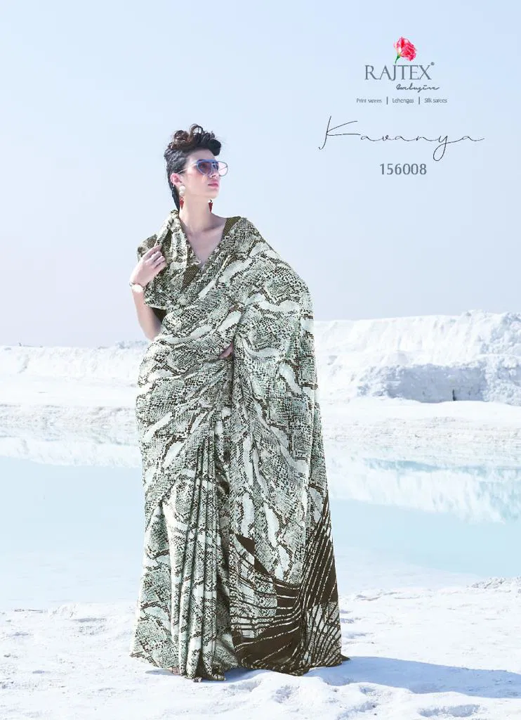 Rajtex Kavanya Silk Party Wear Japanese Satin Crape Saree Collection at Wholesale Price